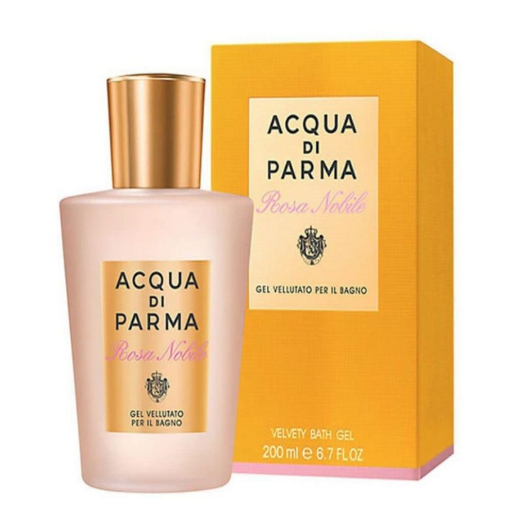 Rosa Nobile Bath Gel 200mL along with its box packing