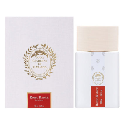 Rosso Radice EDP 100mL by Giardini Di Toscana along with its Packing