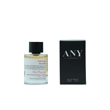 ANY fragrances SAVAGE EDP 100mL bottle and its Packing
