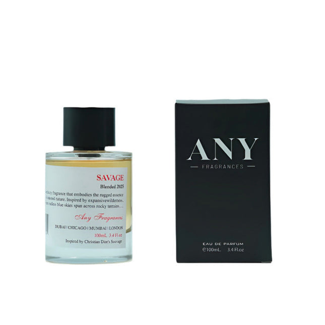 ANY fragrances SAVAGE EDP 100mL bottle and its Packing