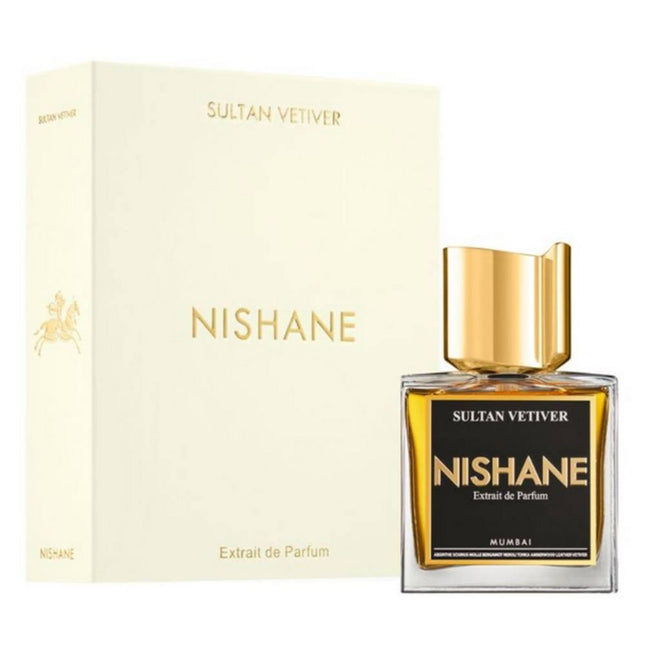 Nishane Sultan Vetiver Parfum 50mL along with its Packaging