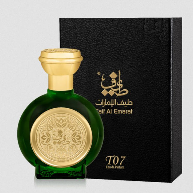 T07 Attractive Eau de Parfum 75mL by Taif Al Emarat along with its Packing