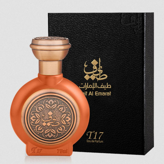 T17 EDP 75mL by Taif Al Emarat along with its Packing