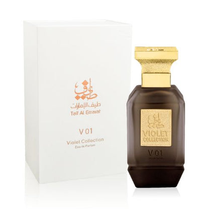 V01 EDP 75mL by Taif Al Emarat along with its back