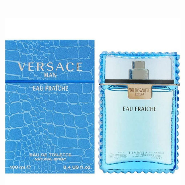 Versace Man Eau Fraiche EDT 100mL along with its Packaging