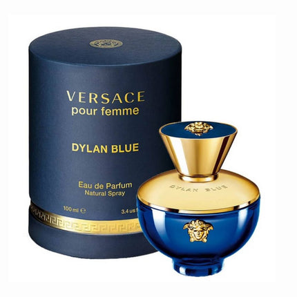 Versace Pour Homme Dylan Blue EDP 100mL along with its Packaging