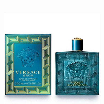 Versace Eros EDP 200mL along with its packaging