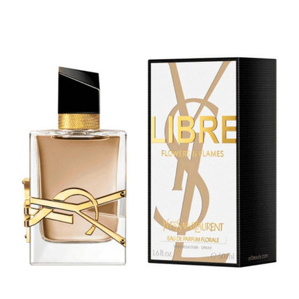 YSL Libre Flowers & Flames For Women EDP 50mL along with its Packaging